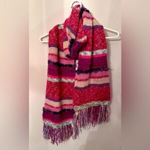 Colorful Striped Knit Scarf multi pattern 💕